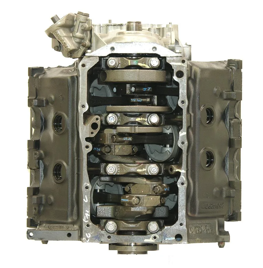 6.0 LS engine secured in branded freight crate
