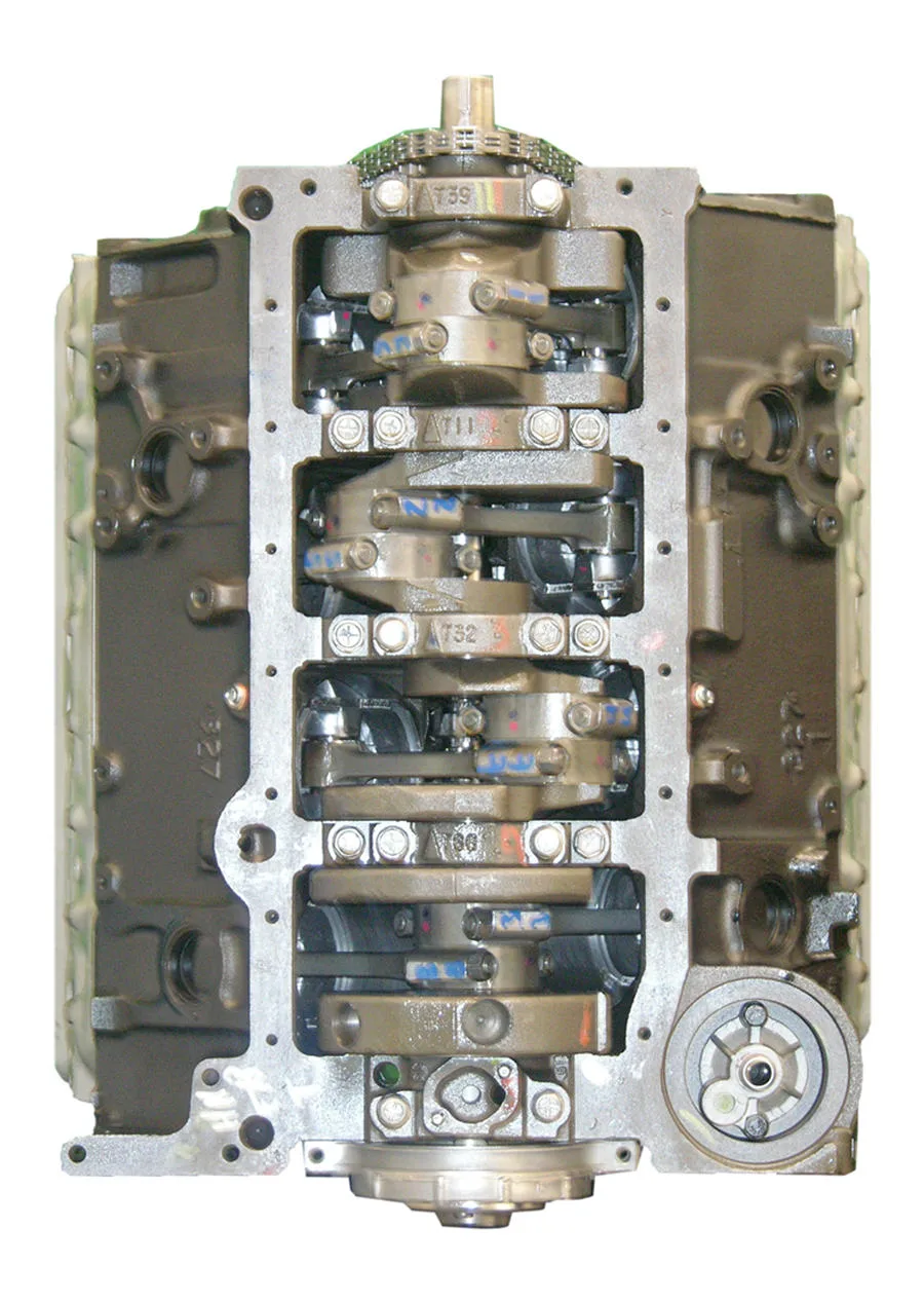 6.0 LS engine secured in branded freight crate