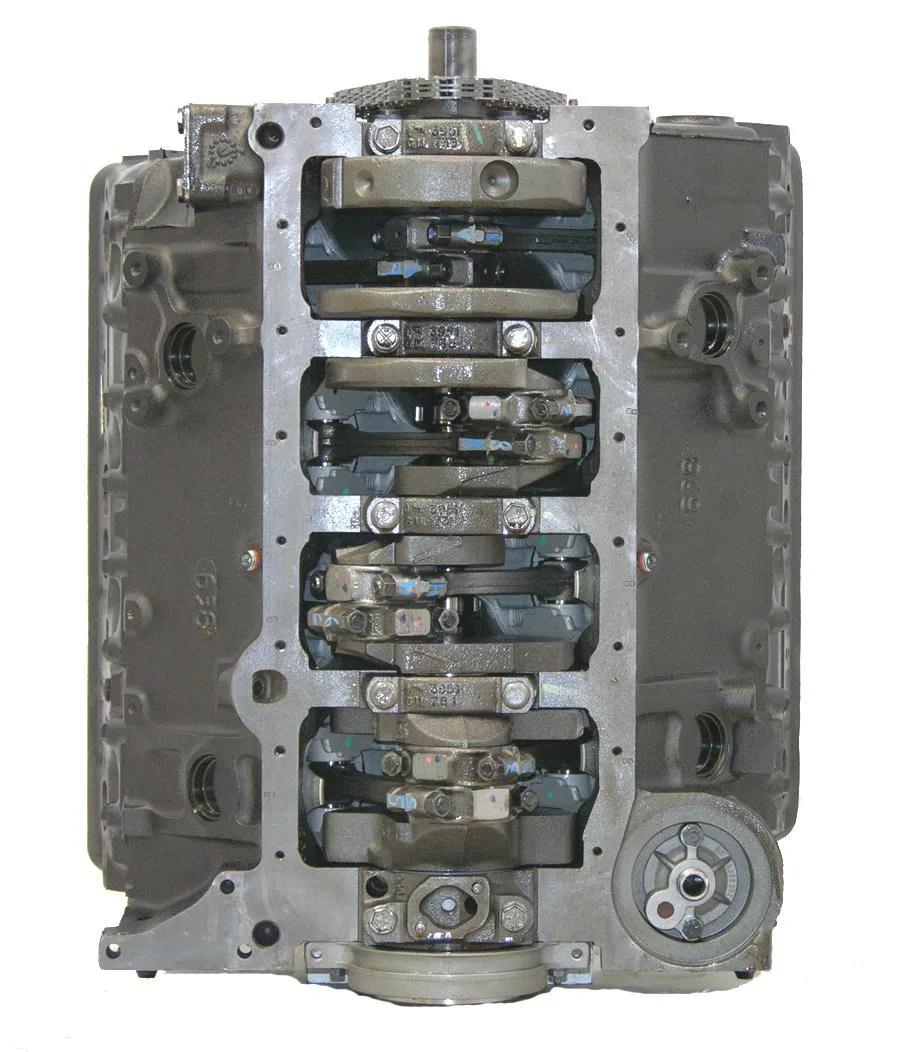 6.0 LS engine secured in branded freight crate