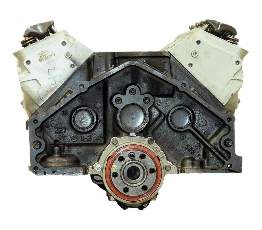 6.0 LS engine on branded inspection stand
