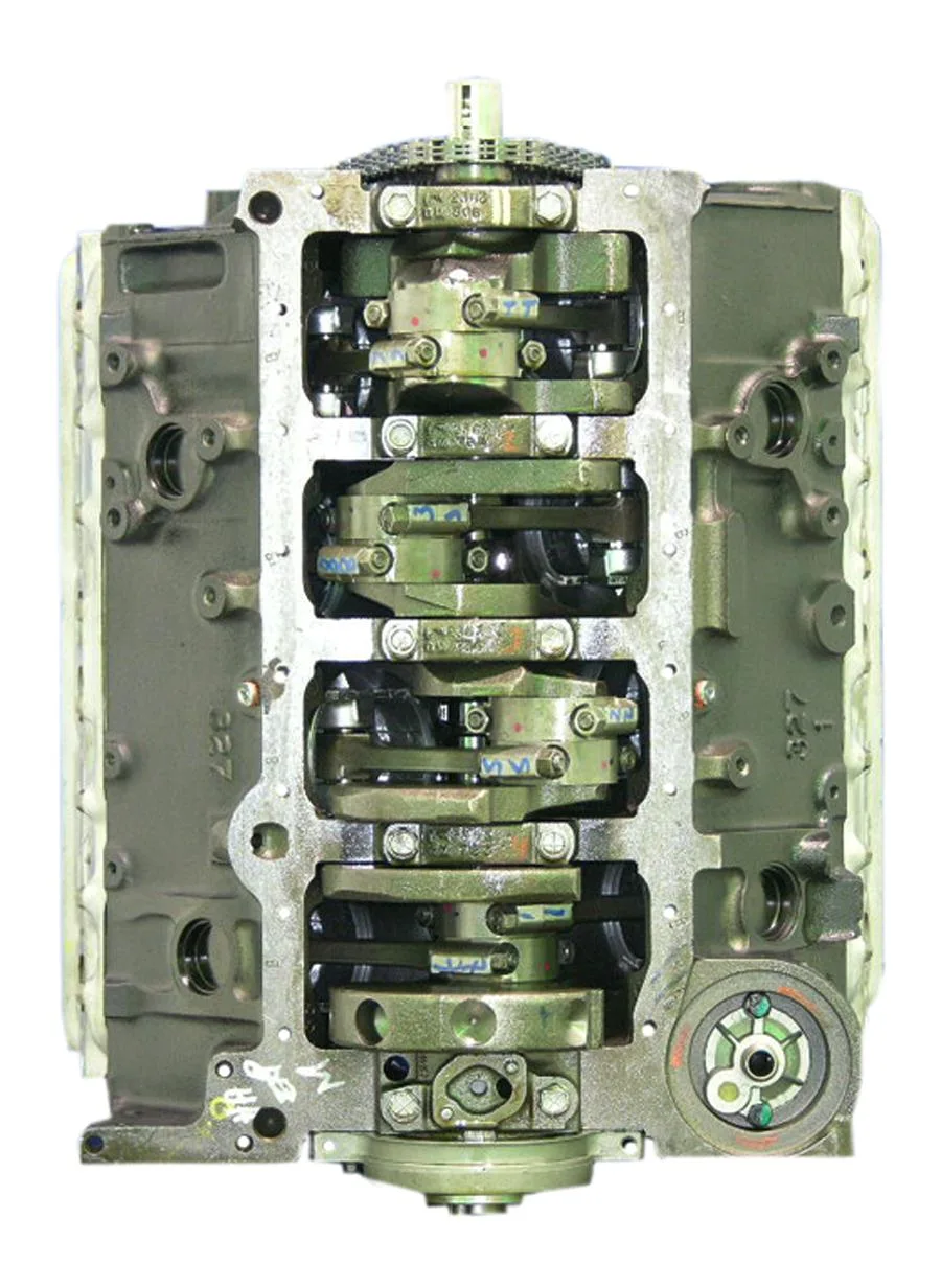6.0 LS engine secured in branded freight crate