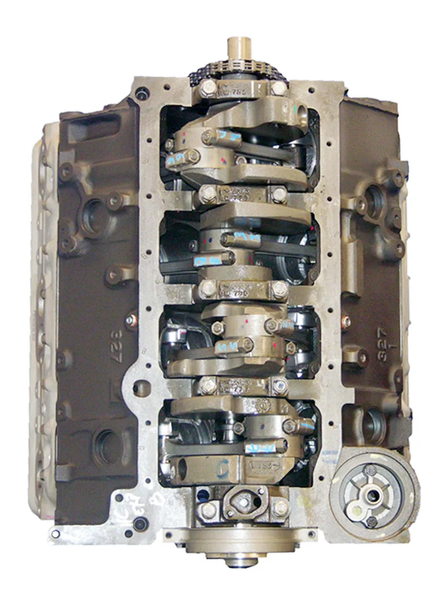 6.0 LS engine secured in branded freight crate