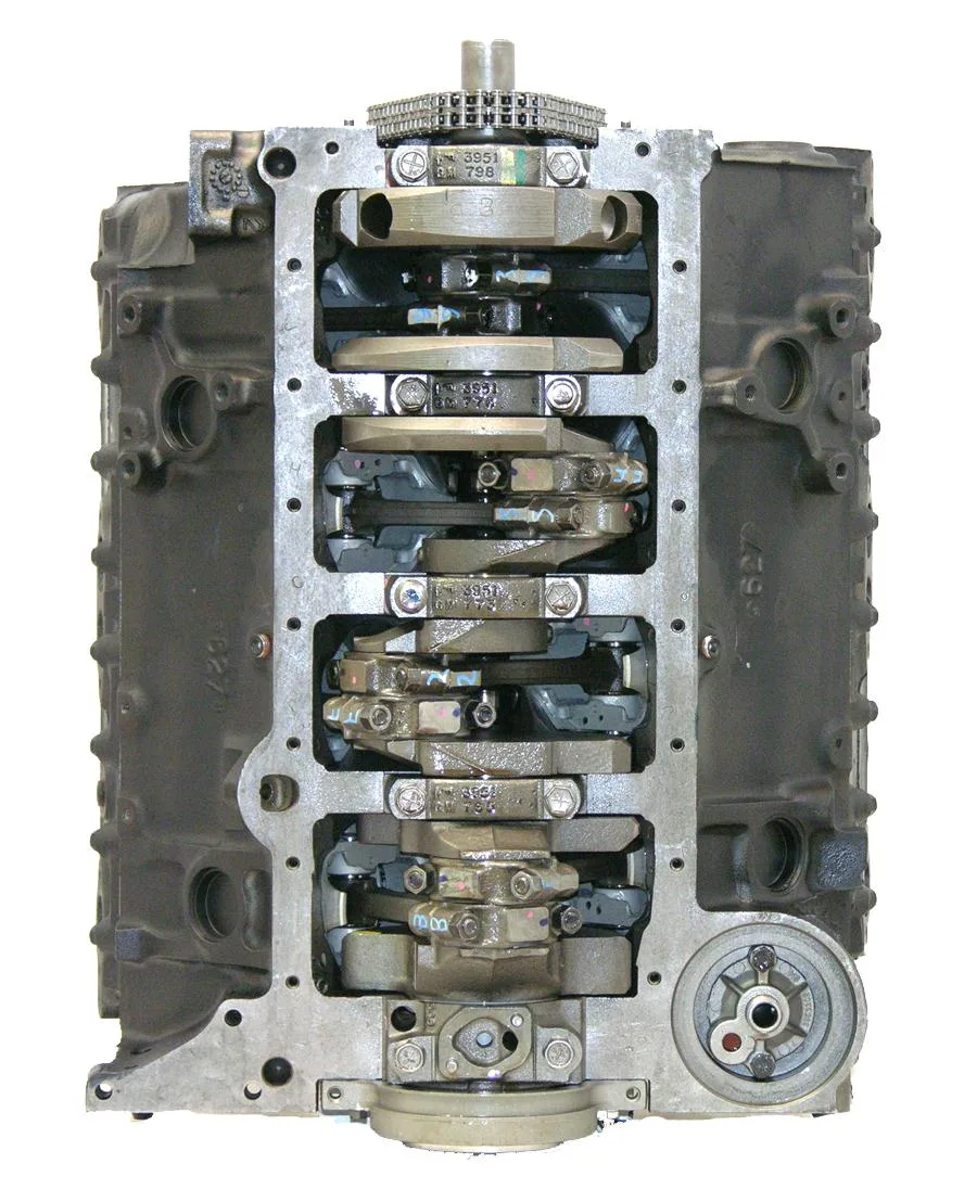 6.0 LS engine secured in branded freight crate