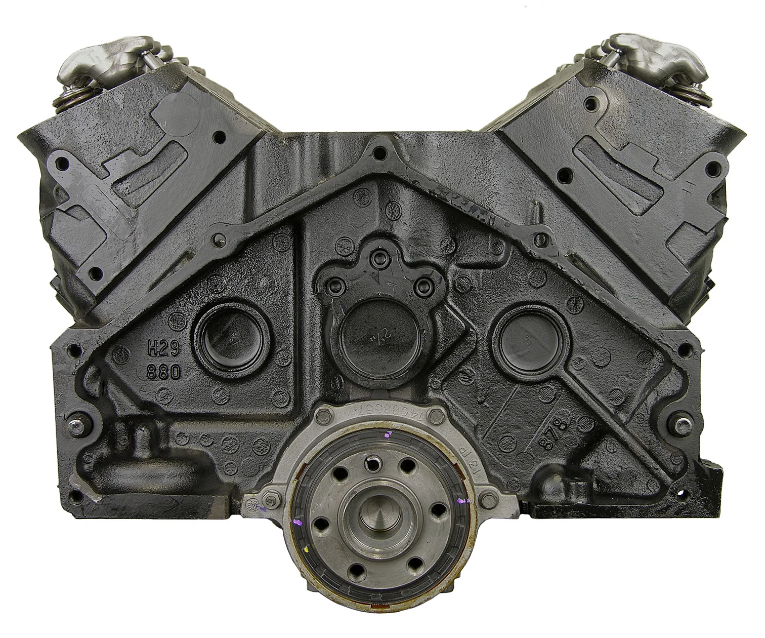6.0 LS engine on branded inspection stand
