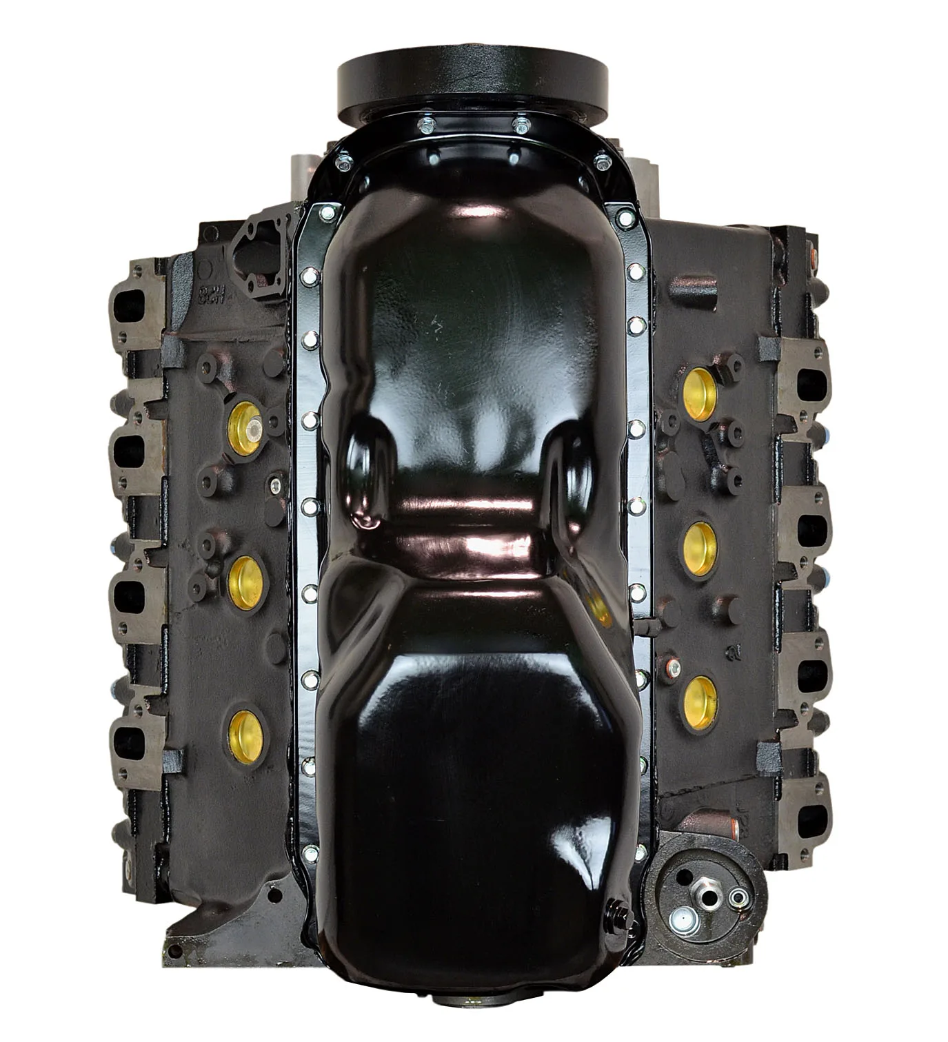 6.0 LS engine secured in branded freight crate
