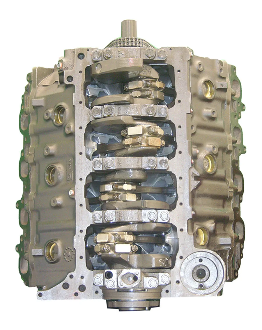 6.0 LS engine secured in branded freight crate