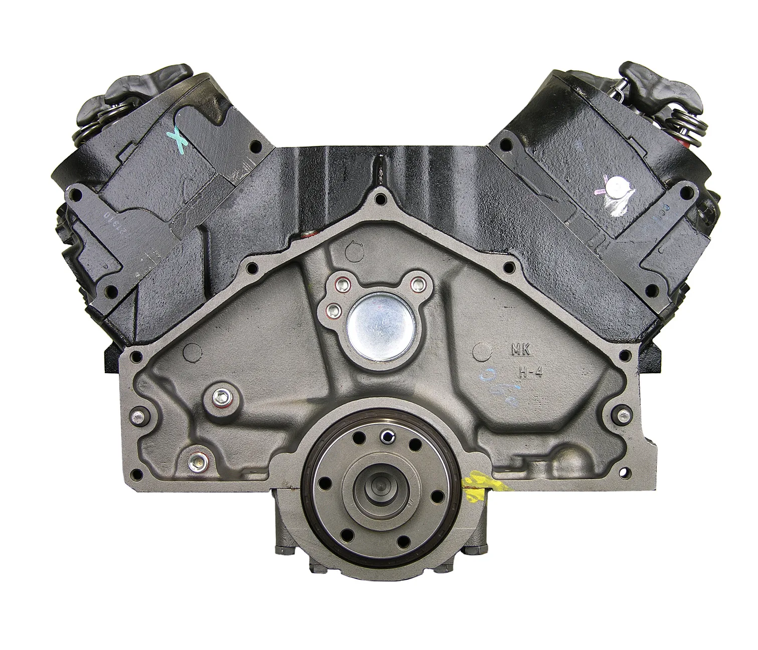 6.0 LS engine on branded inspection stand