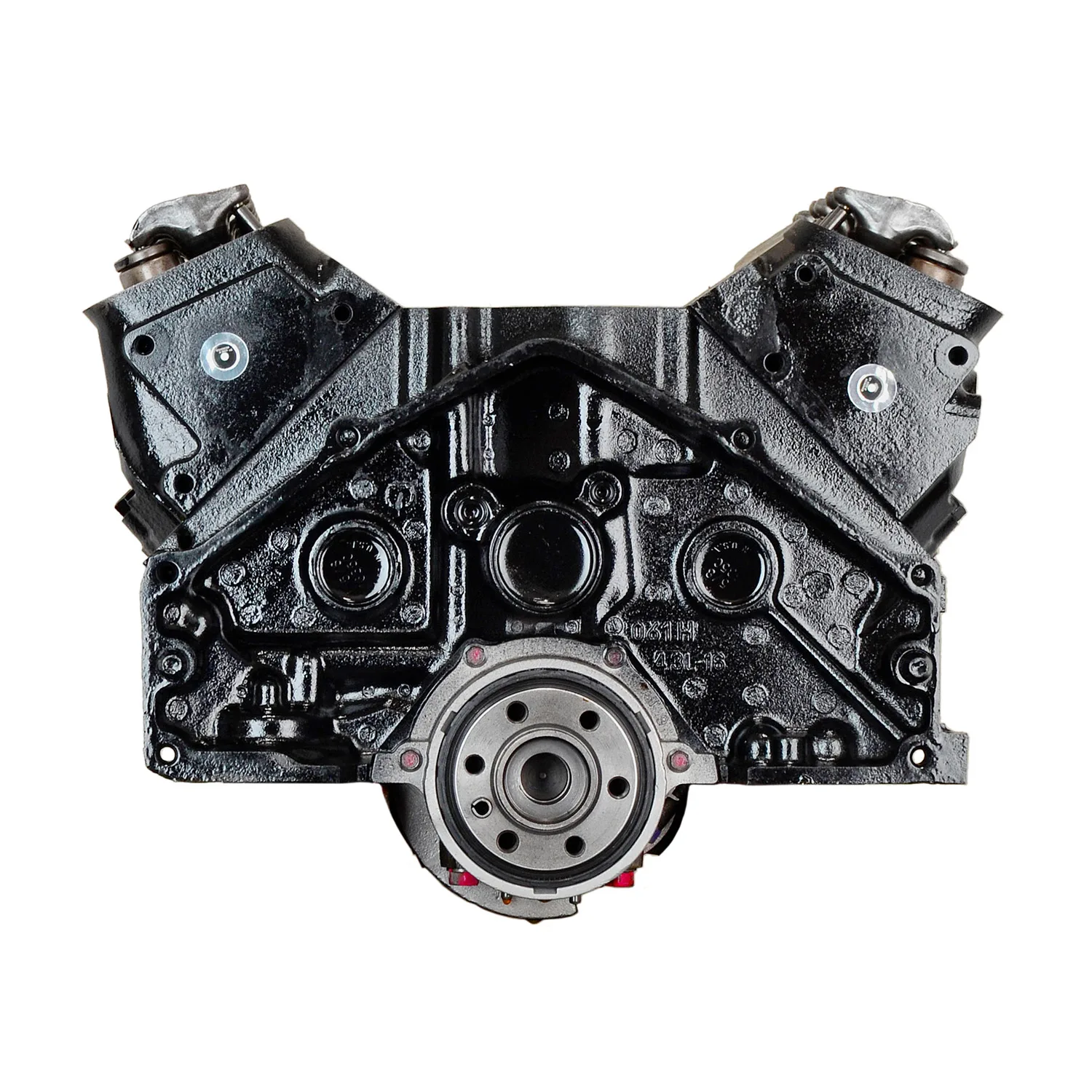 6.0 LS engine on branded inspection stand