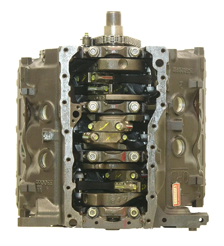 6.0 LS engine secured in branded freight crate
