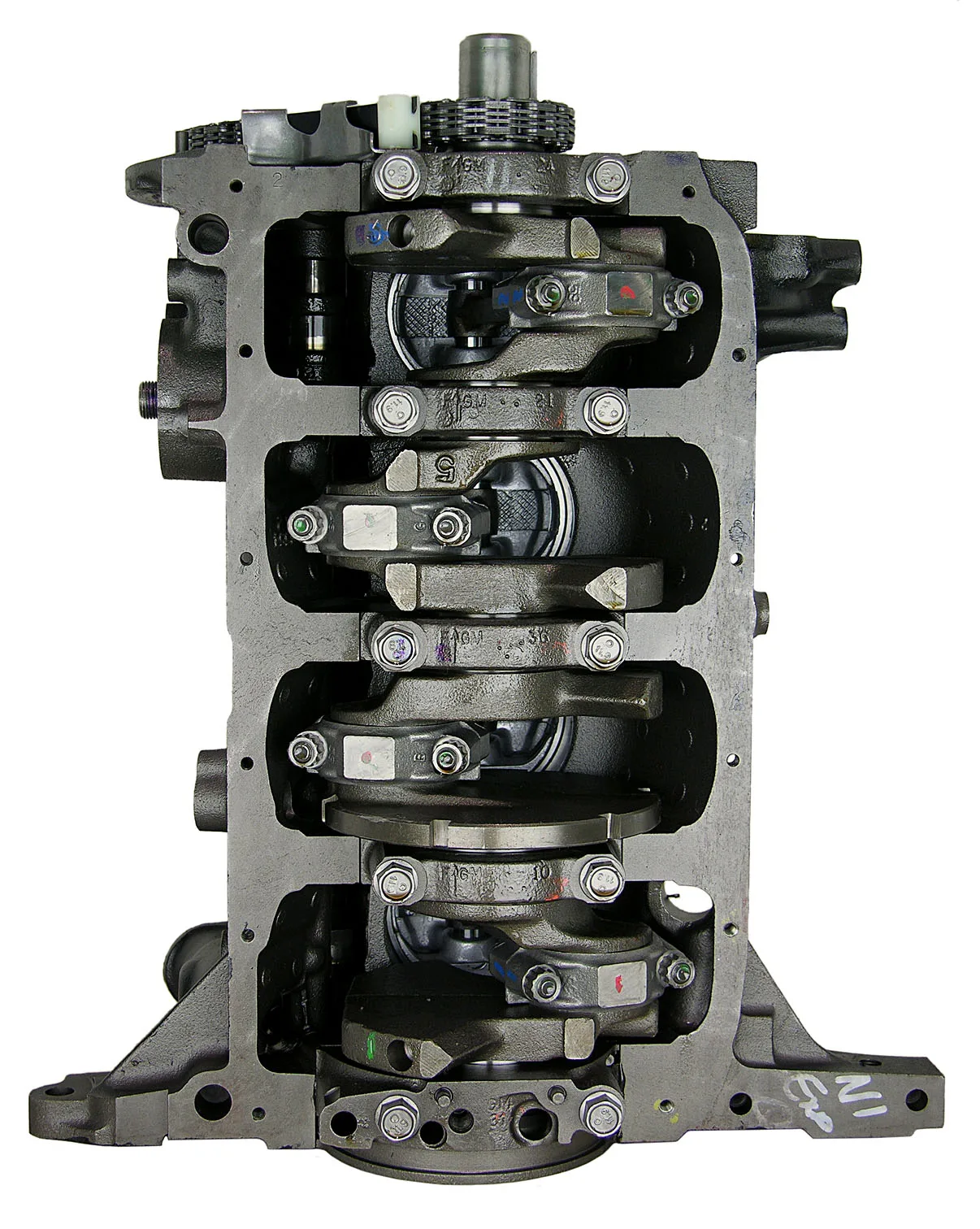 6.0 LS engine secured in branded freight crate