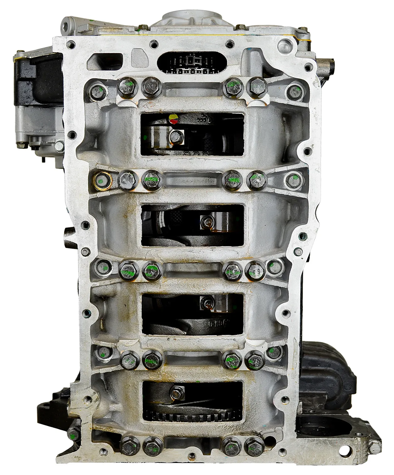 6.0 LS engine secured in branded freight crate
