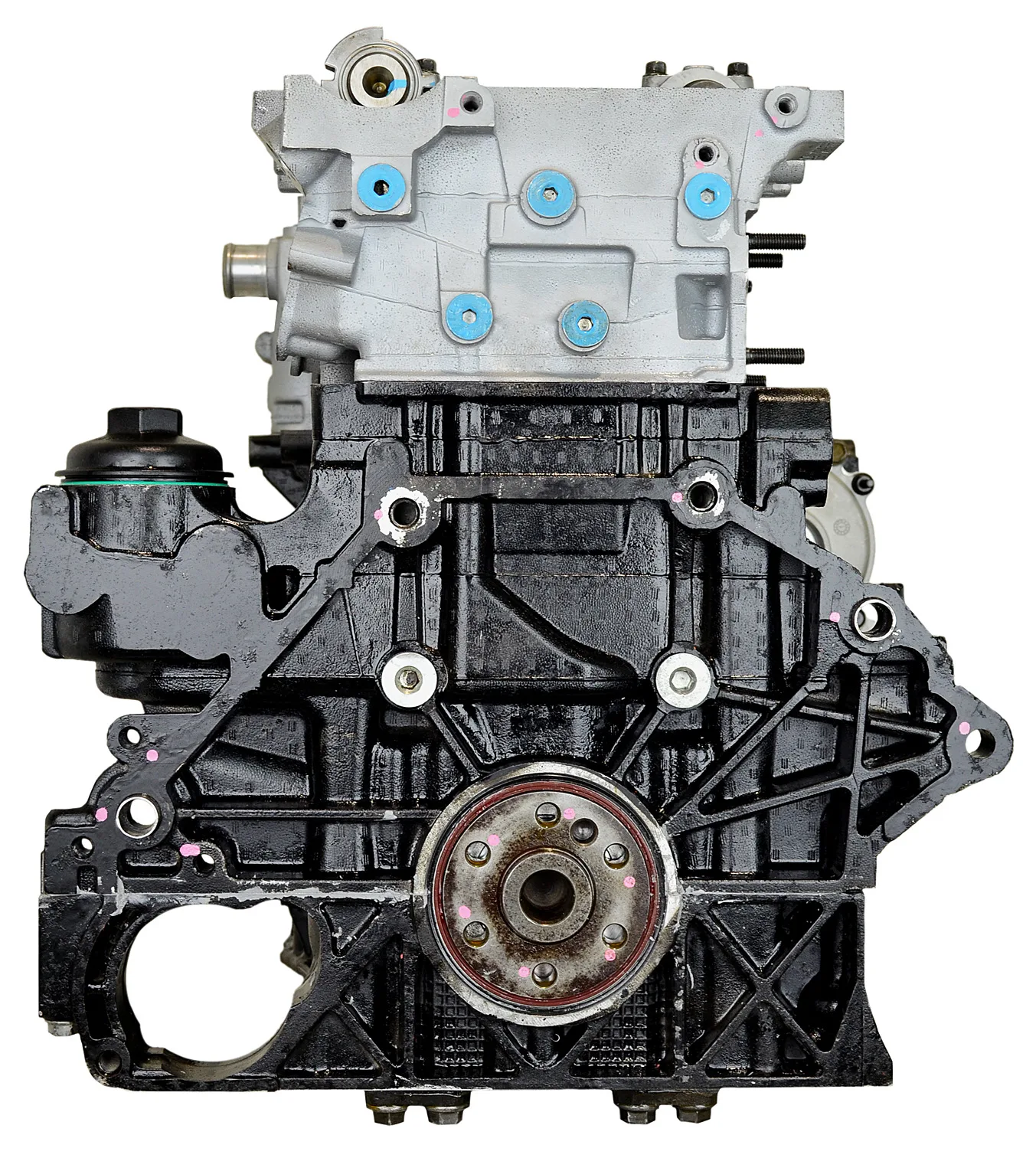 6.0 LS engine on branded inspection stand