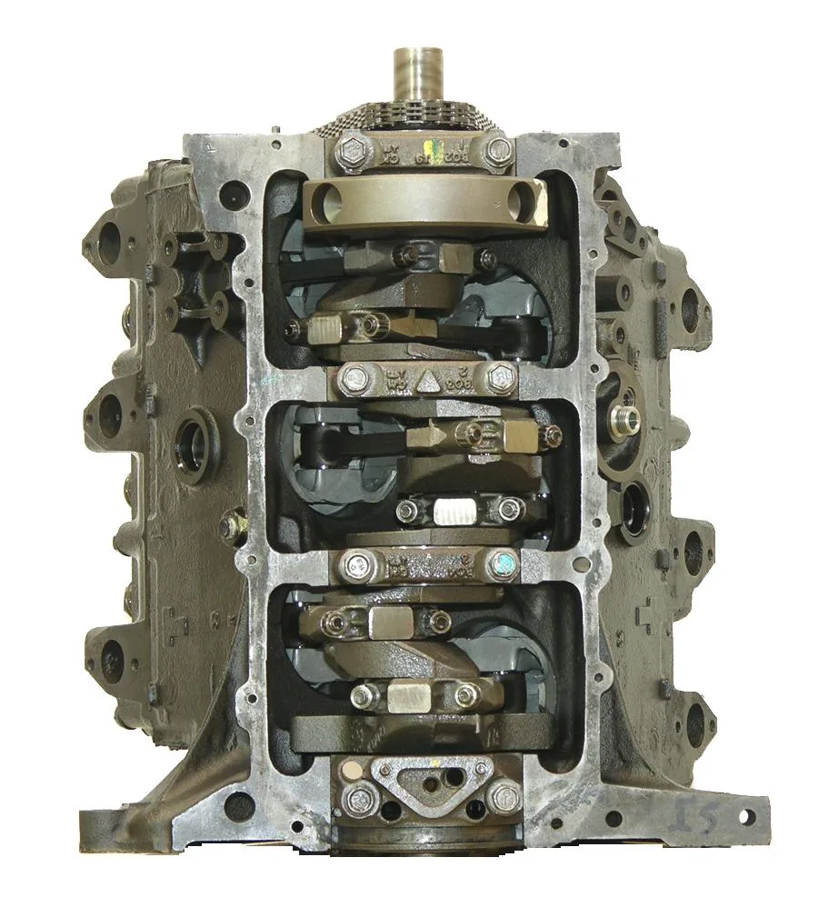 6.0 LS engine secured in branded freight crate