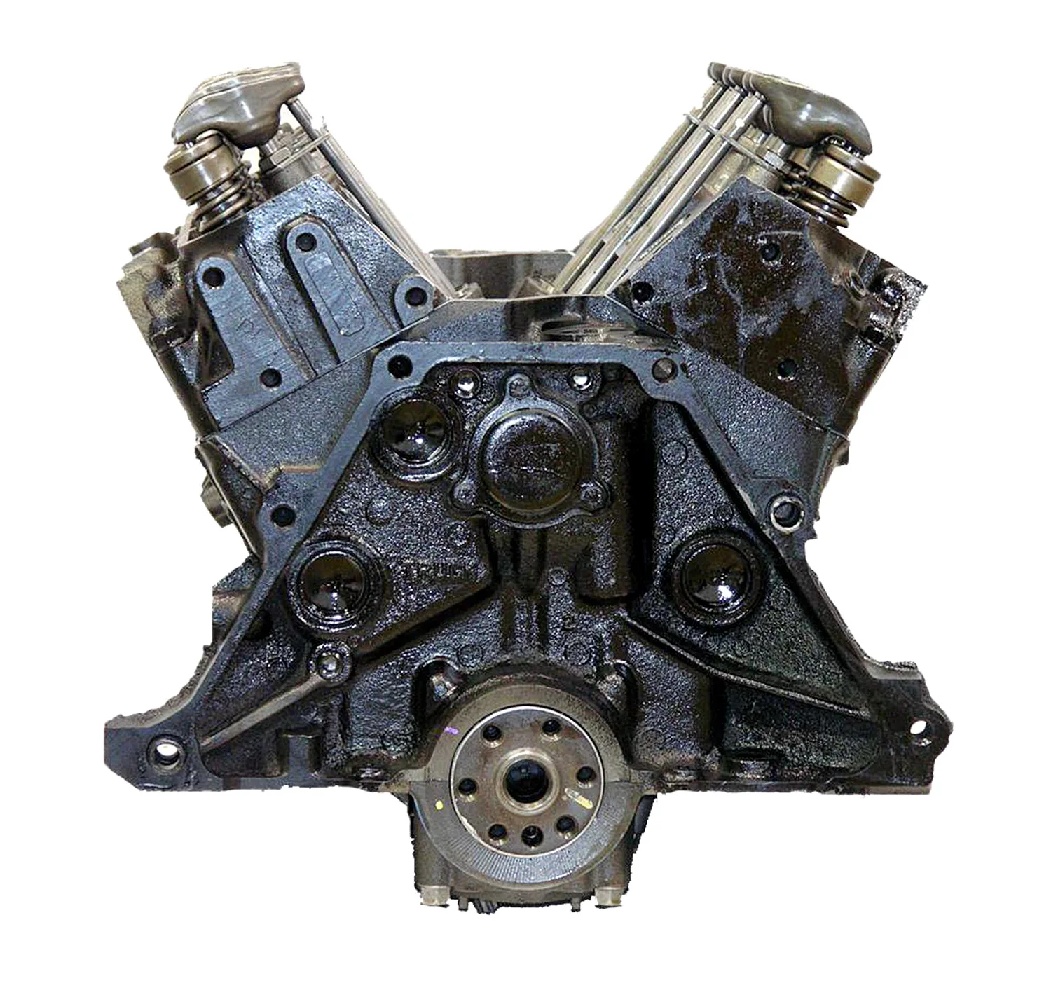 6.0 LS engine on branded inspection stand