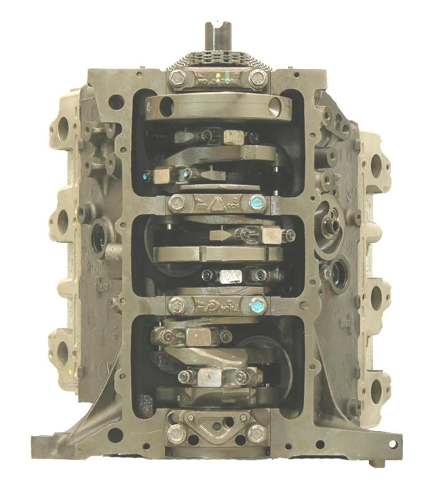 6.0 LS engine secured in branded freight crate