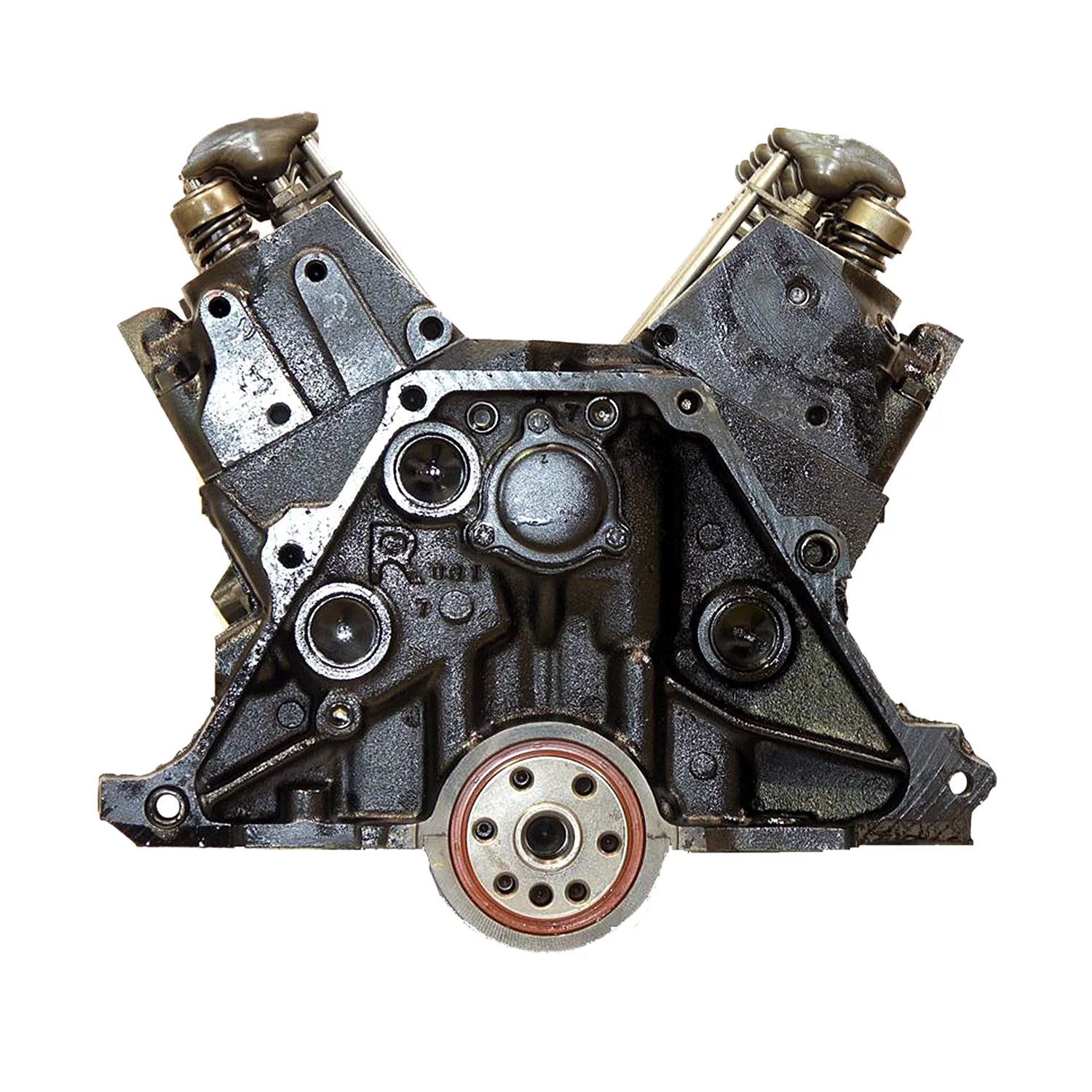 6.0 LS engine on branded inspection stand