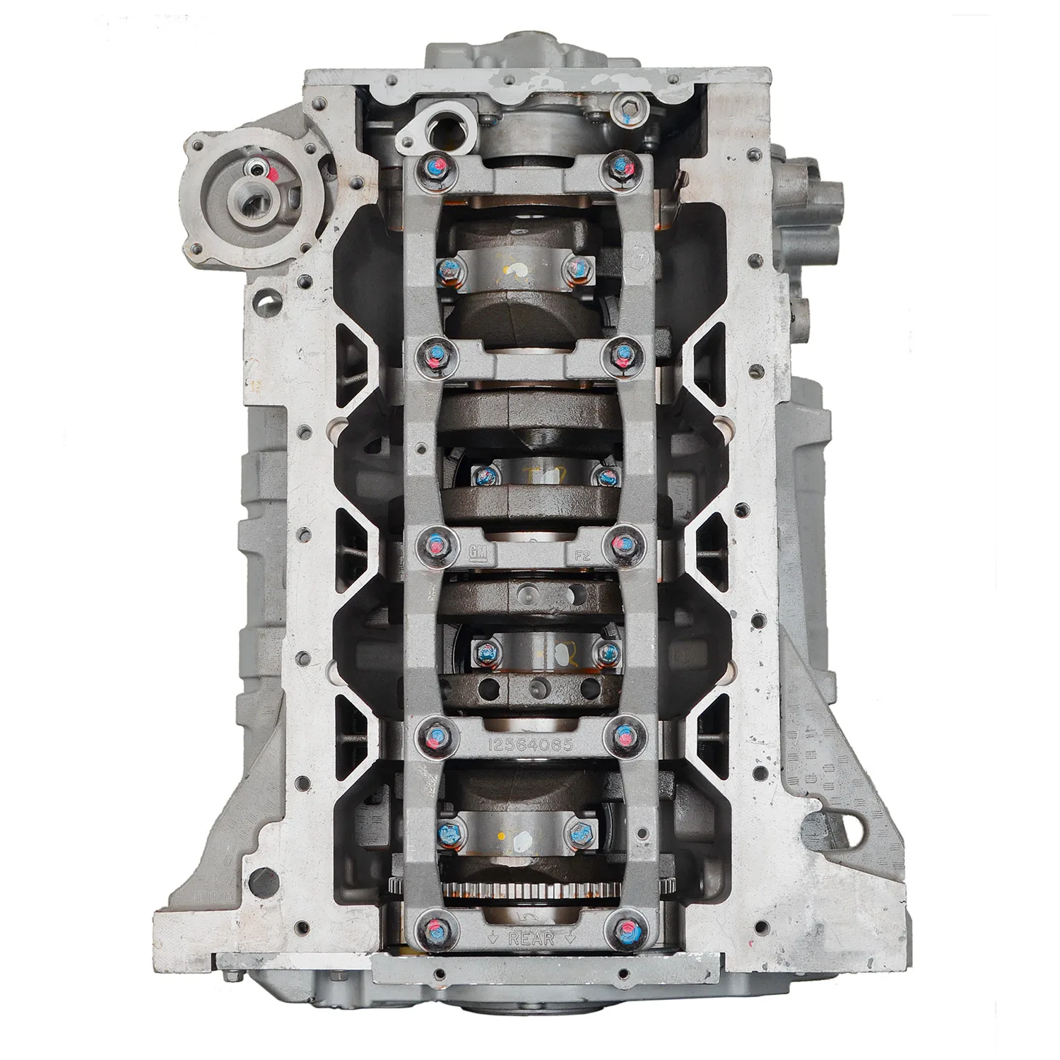 6.0 LS engine secured in branded freight crate