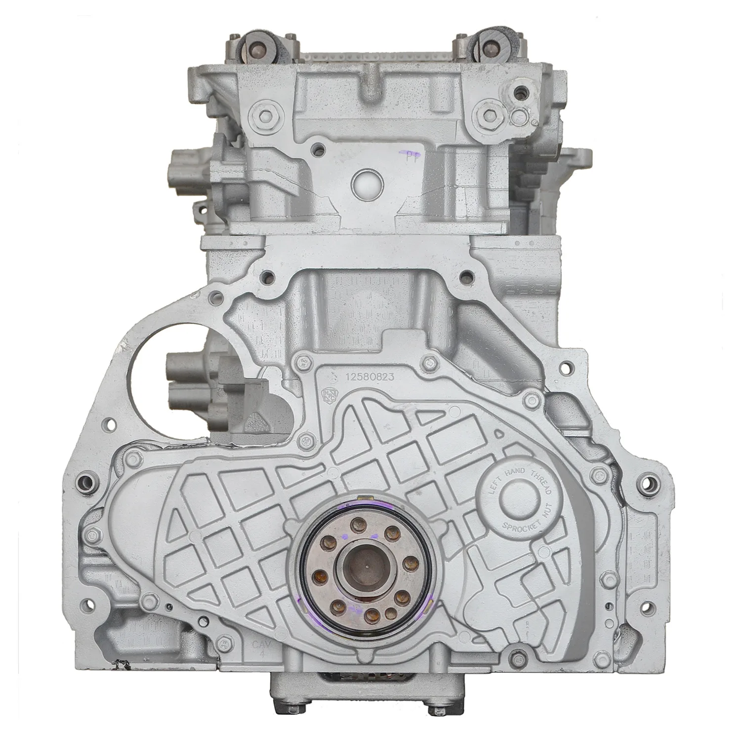 6.0 LS engine on branded inspection stand