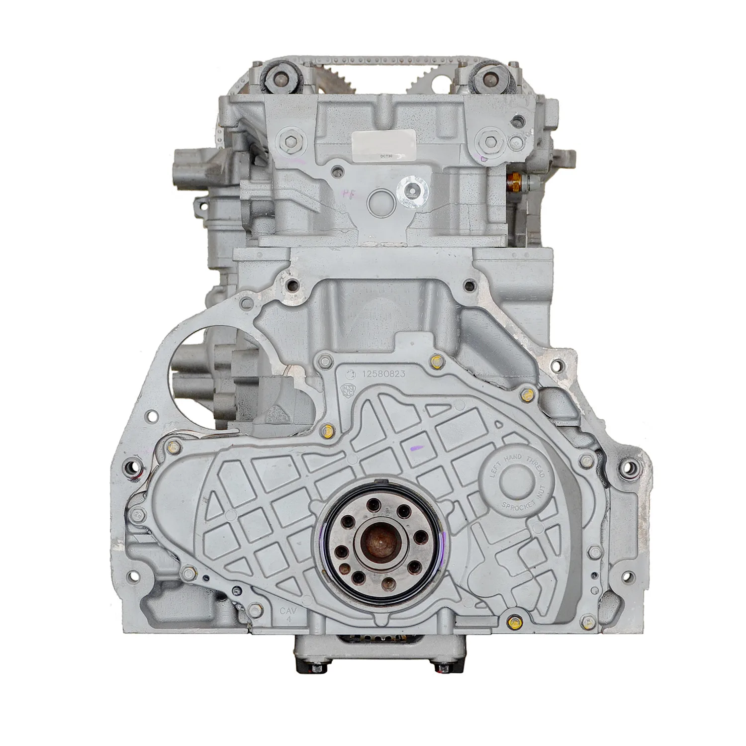 6.0 LS engine on branded inspection stand