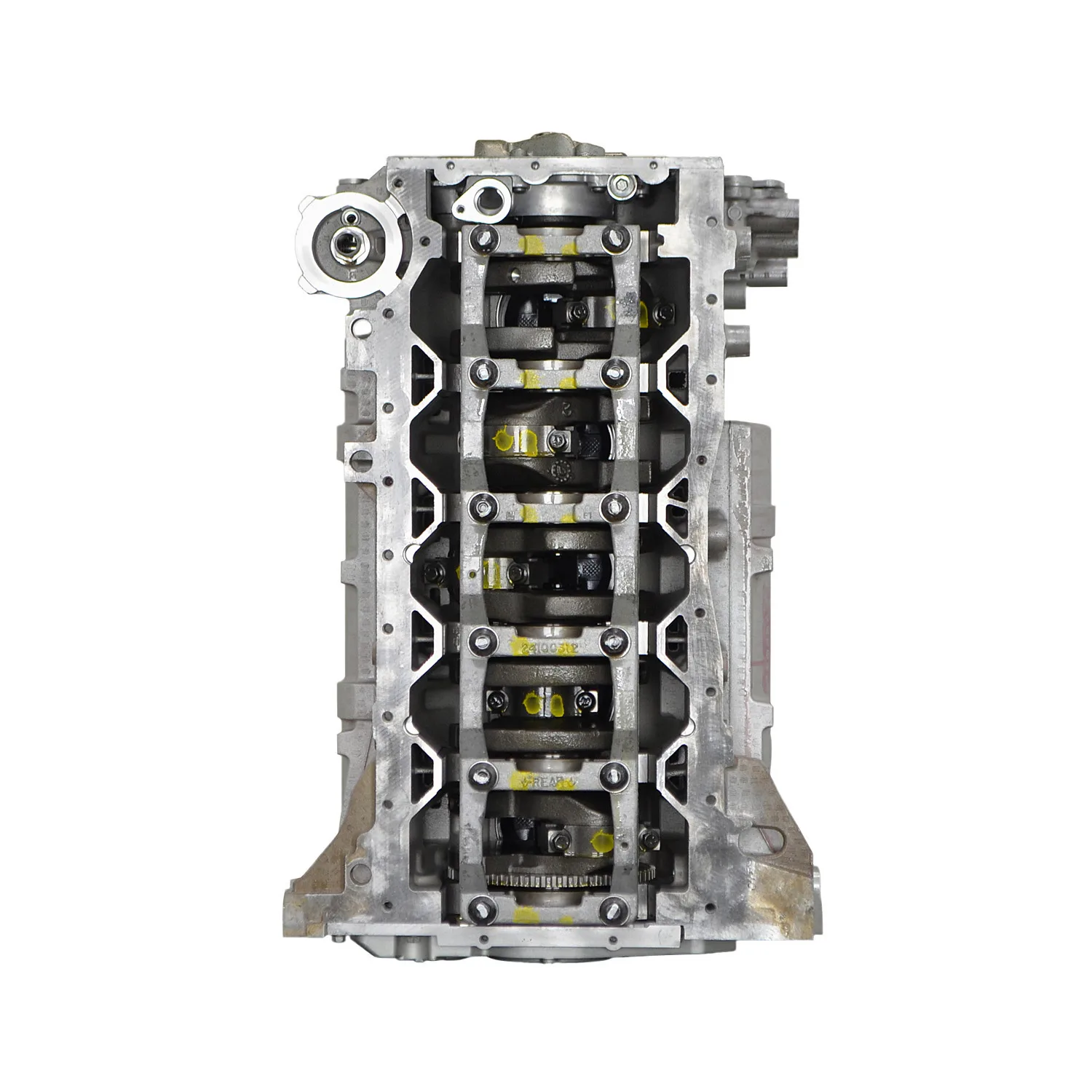 6.0 LS engine secured in branded freight crate