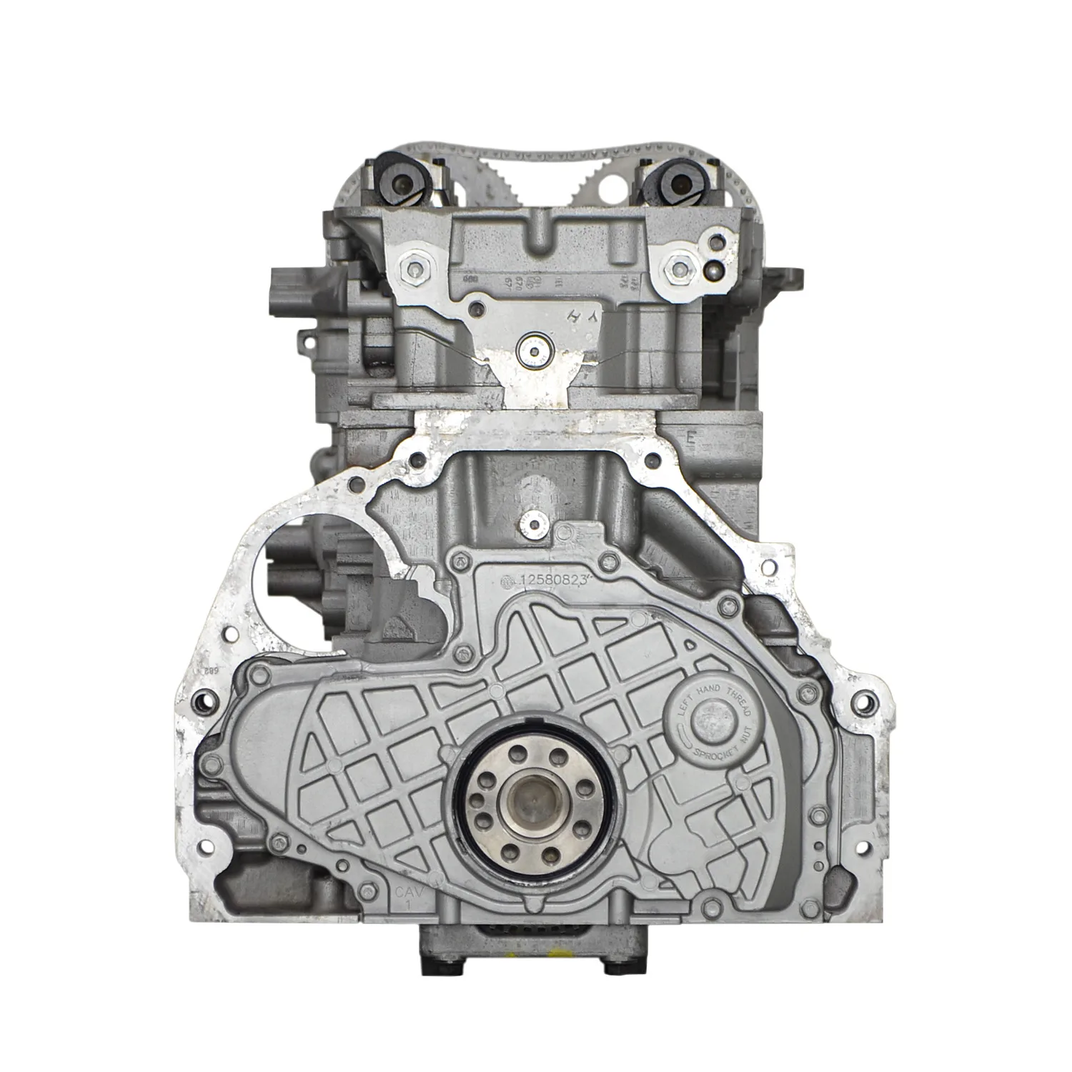 6.0 LS engine on branded inspection stand
