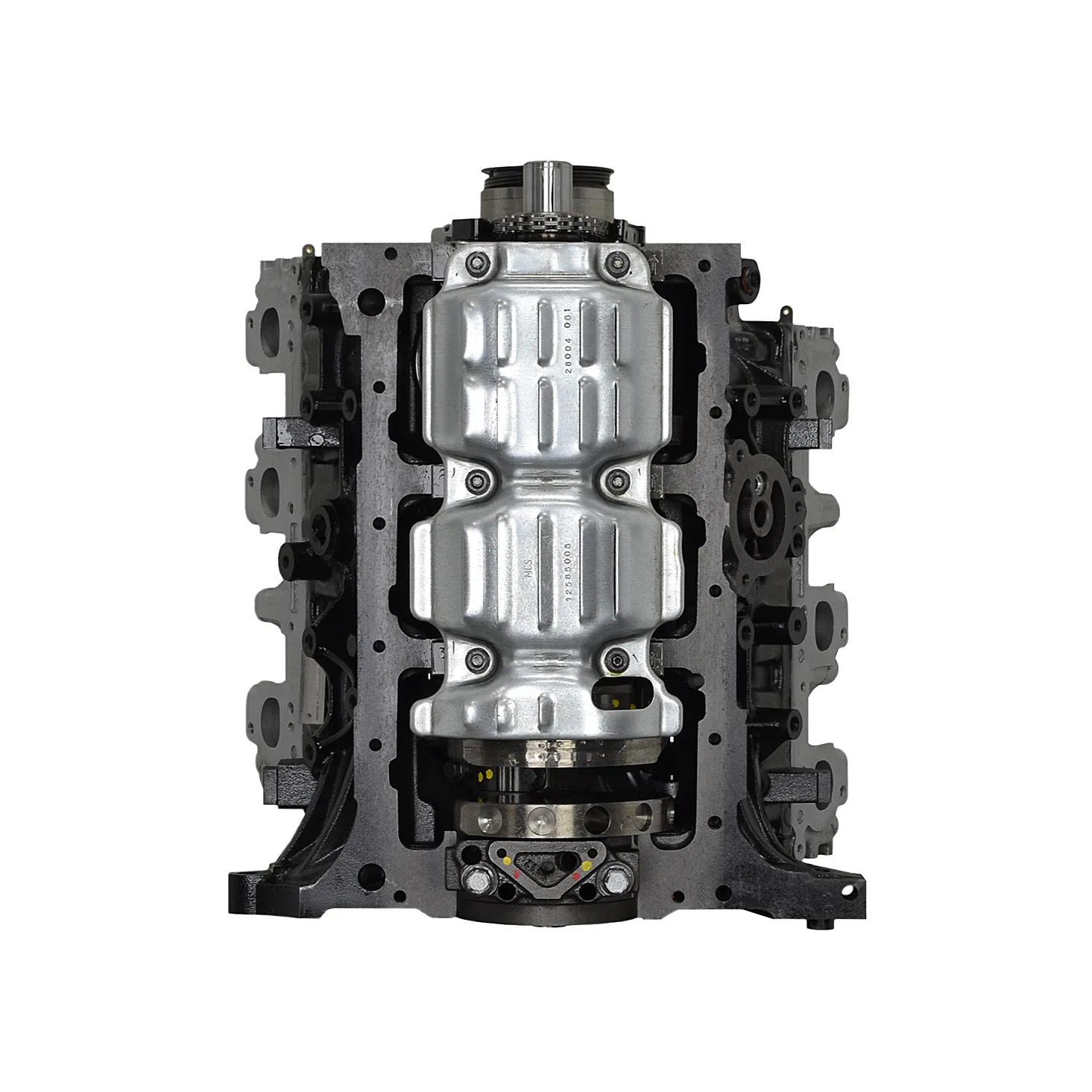 6.0 LS engine secured in branded freight crate