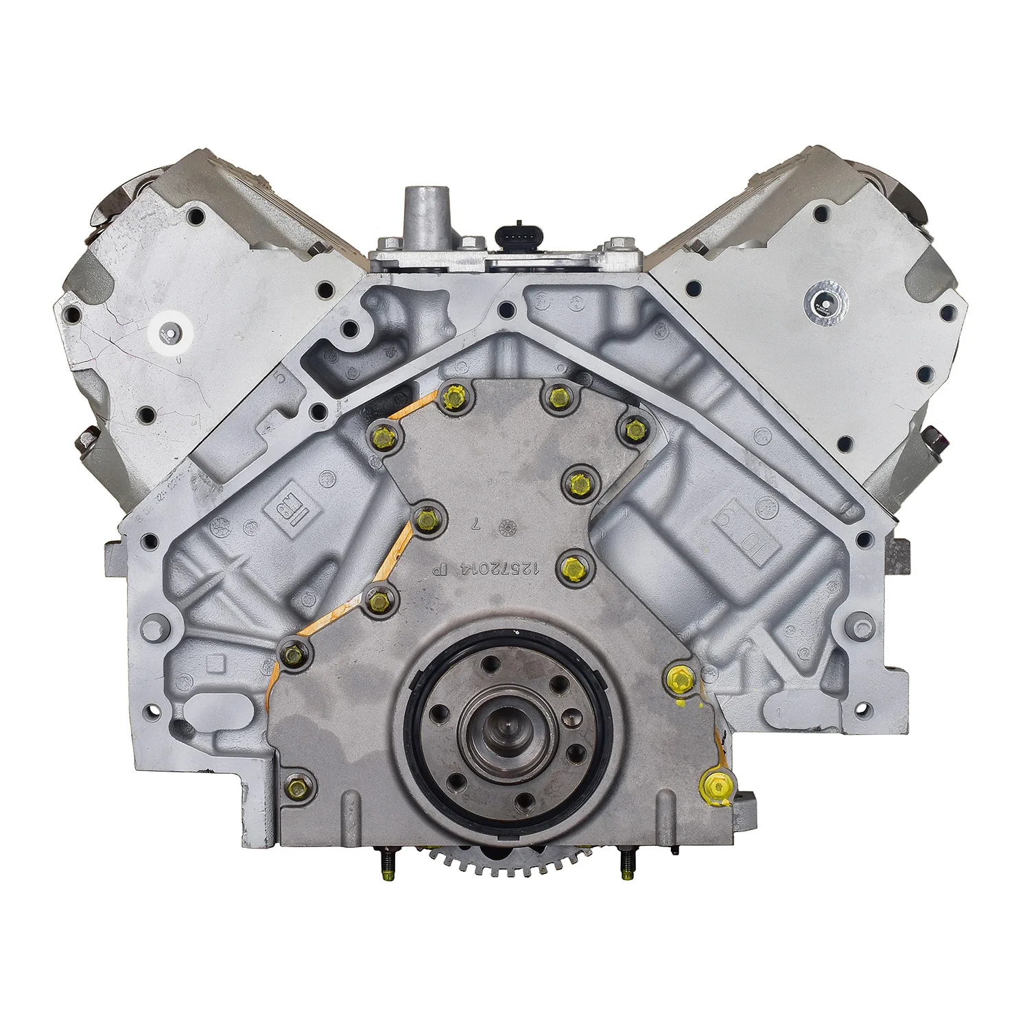 6.0 LS engine on branded inspection stand