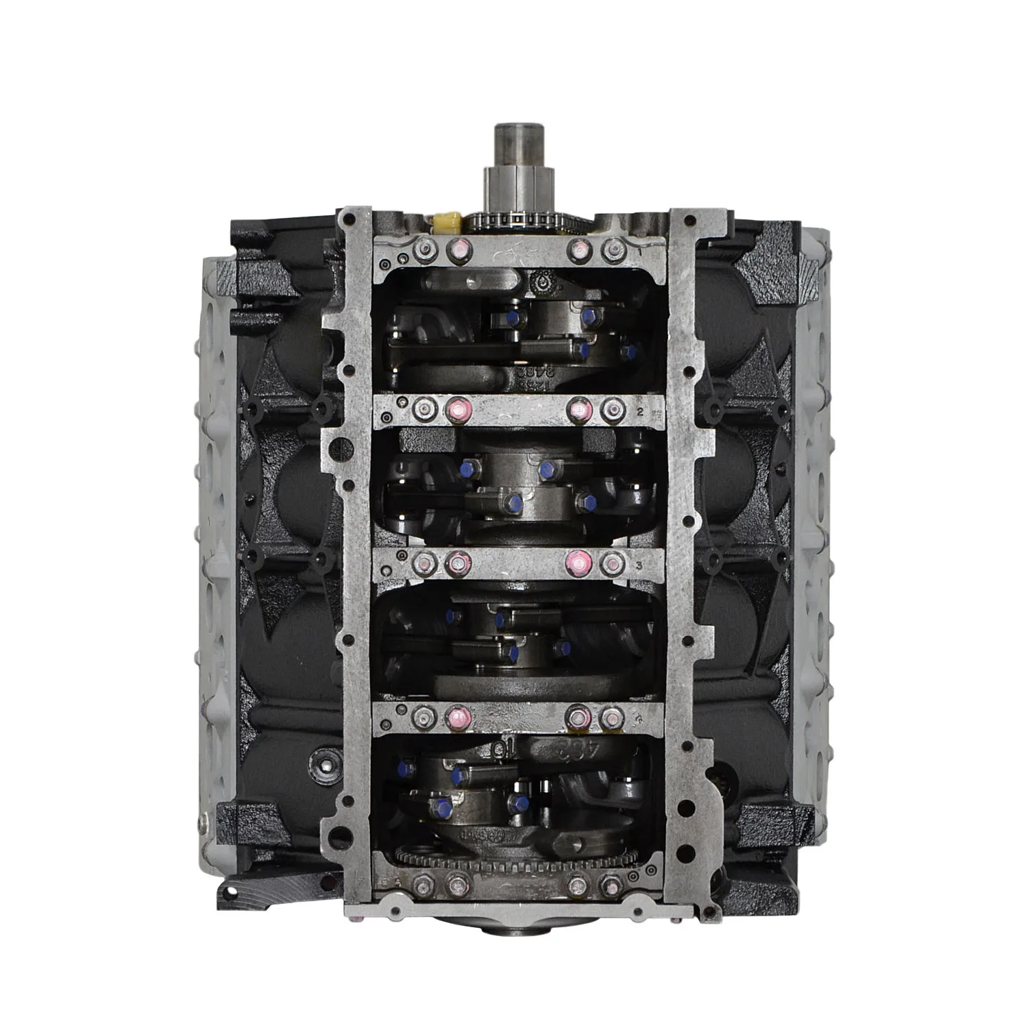 6.0 LS engine secured in branded freight crate