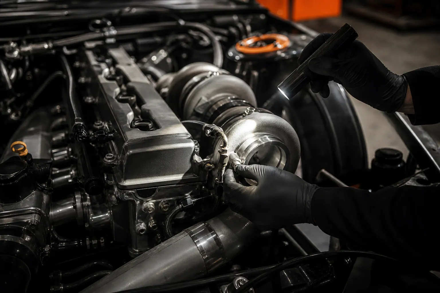 RB26 turbo oil-feed inspection