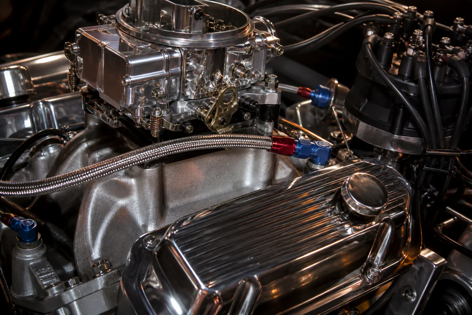 383 stroker induction and ignition detail
