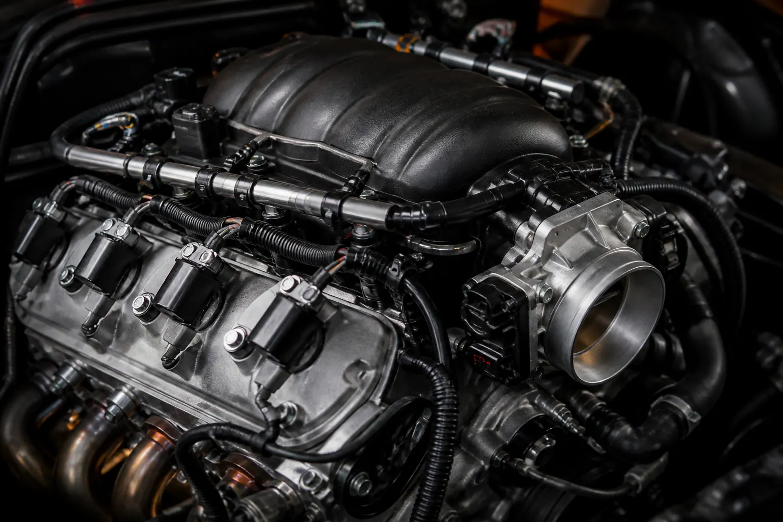 5.4 Triton intake and coil-on-plug detail