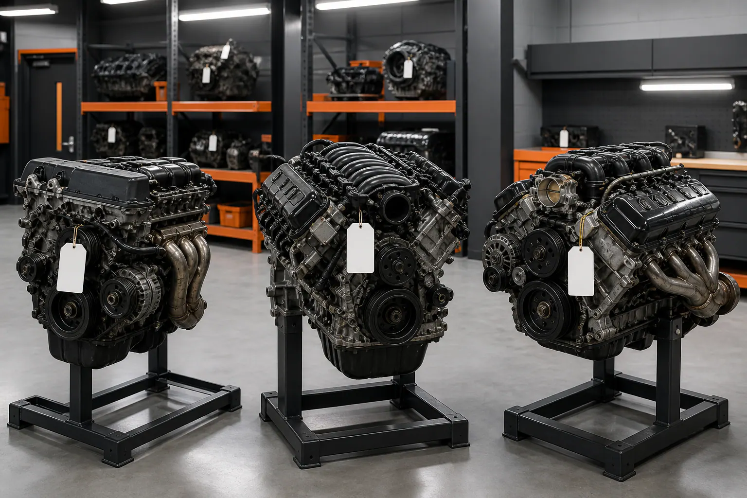 Representative selection of used engines for sale