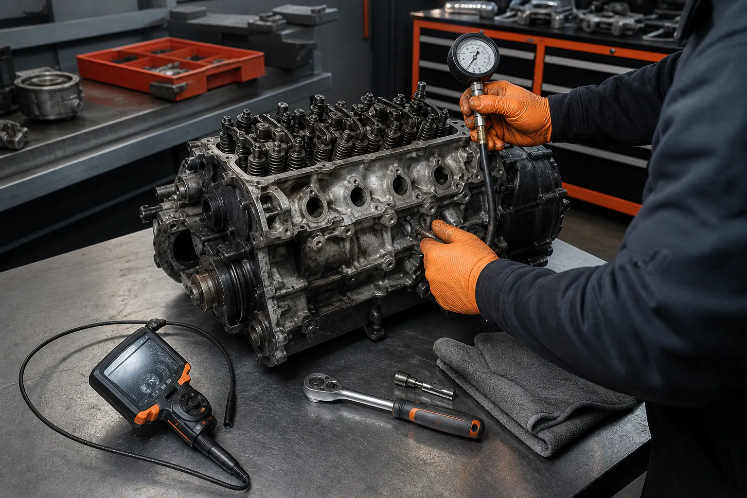 Representative used engine quality inspection
