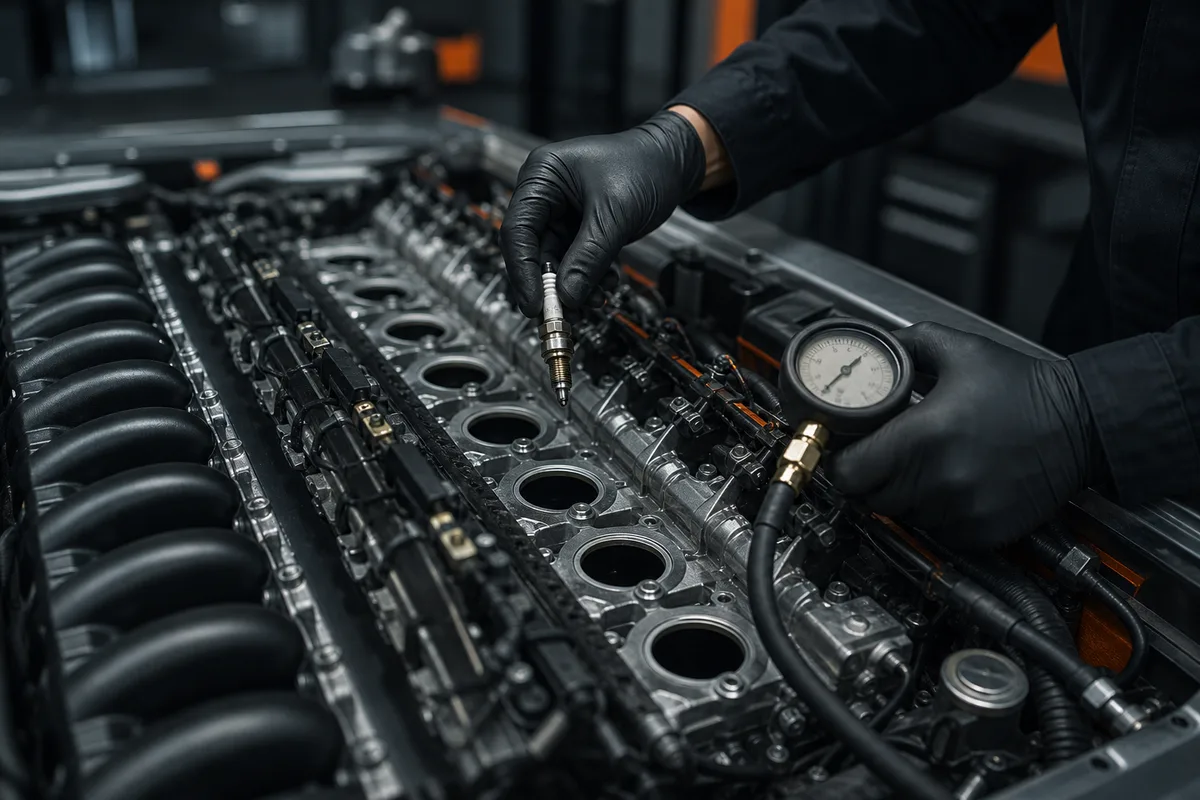 V12 Engine for Sale — quality inspection