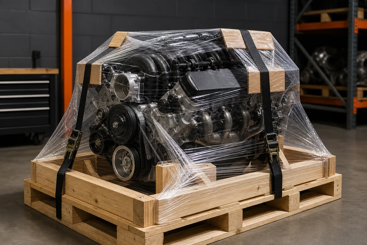 5.3 Vortec Engine for Sale — freight preparation