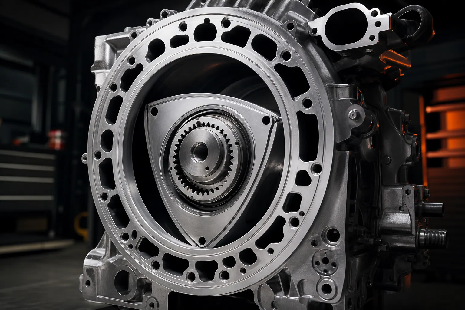 Wankel rotor housing and port detail