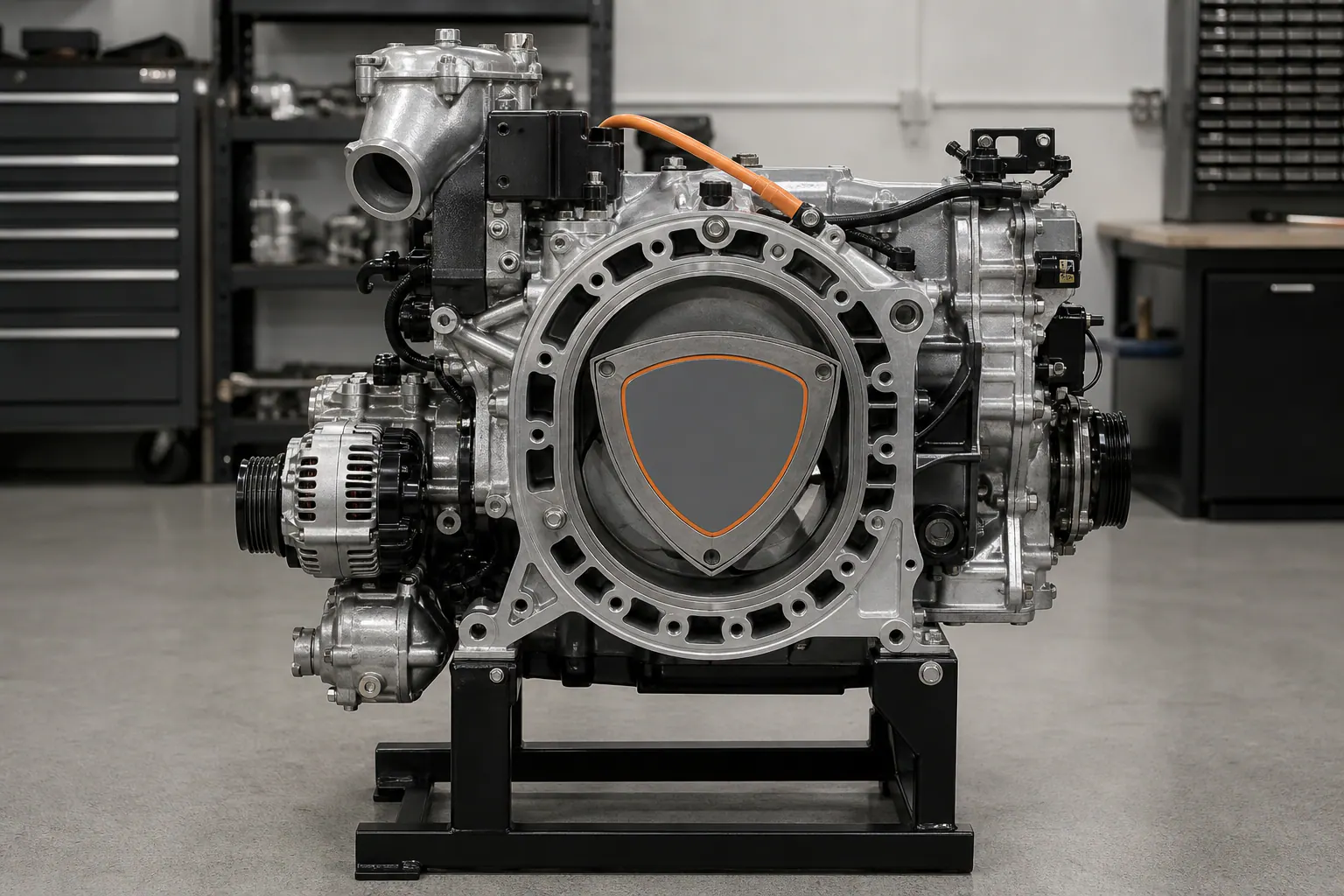 Wankel rotary engine side profile