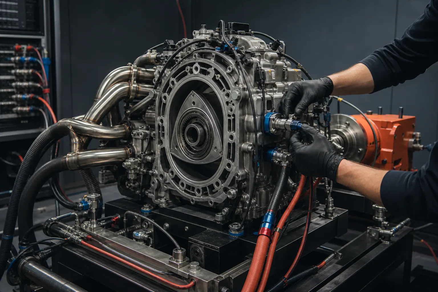 Wankel engine test-stand verification